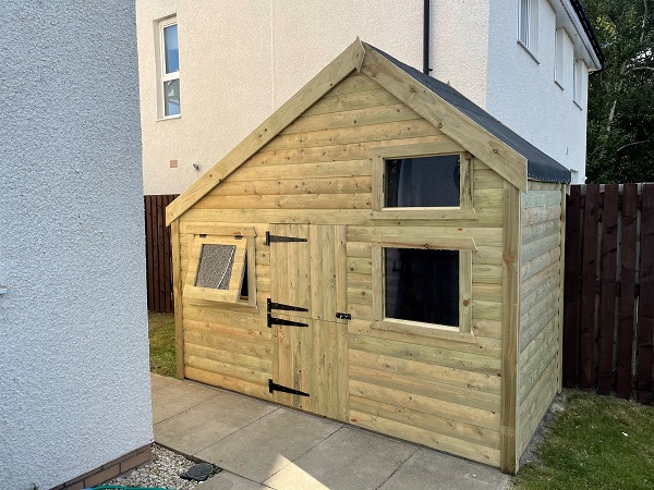 Playhouse in Cumbernauld installed by Garden Buildings Scotland — photo 1