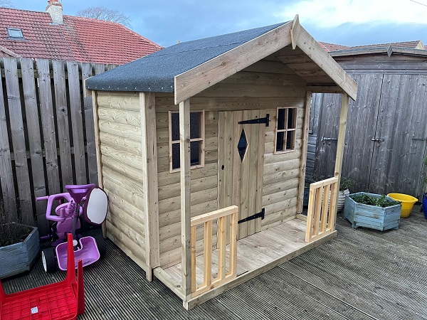 Playhouse in Cumbernauld installed by Garden Buildings Scotland — photo 2
